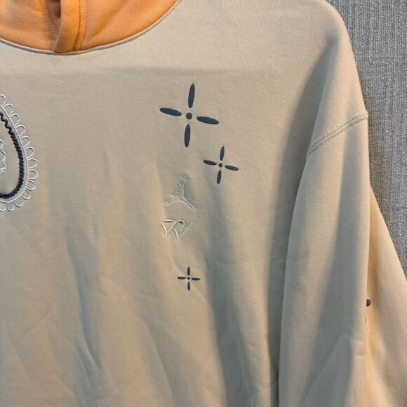 Nike Jordan Westbrook Why Not Paisley Hoodie Sail DO2503-235 - Size XL - Picture 3 of 12